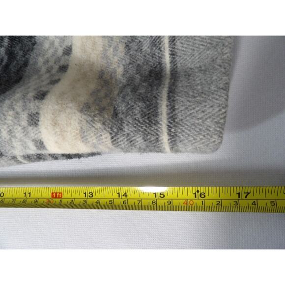 Braeton Small Wool Blazer Jacket Aztec Southwestern Gray Wool Office Career 90s - Picture 13 of 16